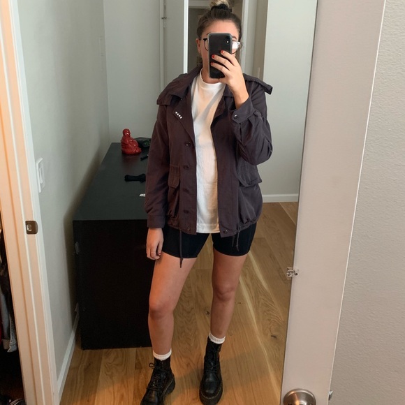 Obey Jackets & Blazers - Obey Grey Rain Jacket